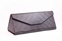 Футляр для окулярів F014 ЧОРНОГО КОЛЬОРУ ВІЗЕРУНОК РОМБ