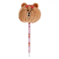 Ручка шариковая пушистая YES Line Friends Choco 412112 0.7 мм
