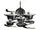 Набор посуды 15 пр Ebony Maple Line Berlinger Haus BH-1536