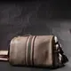 Уникальная сумка для женщин с акцентом посередине из натуральной кожи Vintage 22360 Бежевая