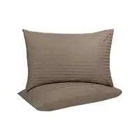 Наволочки Iris Home Отель - Сатин Страйп 1*1 кофе 50*70 (2шт)