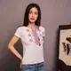 Вышиванка женская Moderika Карпаты белая с красным орнаментом XXL
