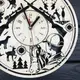 Дизайнерские круглые часы «Охота»
