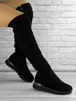 Женские зимние ботфорты Fashion Imperial 1309 36 размер 23,5 см Черный