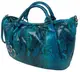 Сумка женская из натуральной кожи  Giorgio Ferretti голубая