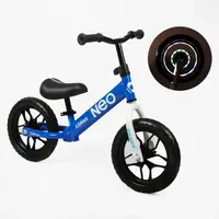 Дитячий велобіг Corso NEO EN-811 колеса 12" EVA зі світлом сталева рама. Blue (192239)