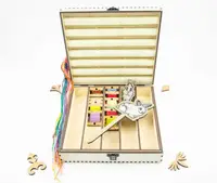 Органайзер для ниток ТМ Embroidery Craft Органайзер під процес 23х23 слонова кістка 210 отверстий OG-051