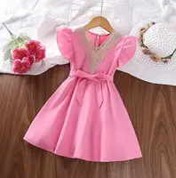 Изысканное платье для девочки розовое 10468, розмір 130