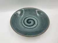 Тарелка суповая TULU spiral-grey-blu-21 21 см серая