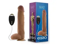 Вибратор на присоске EGZO Ciberskin DVR005 ( 24 см х 5 см )