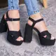 Женские босоножки Fashion Balagur 3081 39 размер 25,5 см Черный