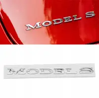 Емблема наклейка на кришку заднього багажника Tesla Model S (1013738-00-C)