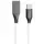 Кабель PowerPlant USB-Type-C, 1м, силикон, белый