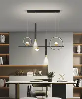 Люстра светодиодная подвесная LED светильник для квартиры на потолок лэд 26441 Черный 35-110х10х100 см.