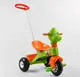 Велосипед трехколесный Pilsan, с родительской ручкой. Green and Orange (106564)