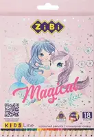 Набор цветных карандашей ZiBi Magical ZB-2449 18 цветов
