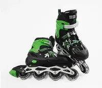 Роликові ковзани 078-L Best Roller колеса PVC що світяться. Green (розмір 39-43) (173844)