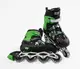 Роликовые коньки 078-L Best Roller колеса PVC светящиеся. Green (размер  39-43) (173844)