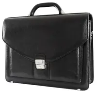 Деловой портфель из эко кожи Jurom 0-37-111 черный