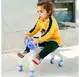 Ходунки – беговел четырёхколёсный с ушками-ручками BABY WALKER Smile каталка для малышей СИНИЕ