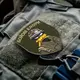 Шеврон на липучке БОЙОВІ КАЧУРИ 7х8 см хаки вышитый патч нашивка
