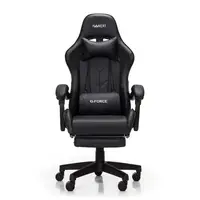 Крісло геймерське з підставкою для ніг Hanert G-Force Black