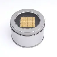 Неокуб квадратный Neocube 216 кубиков 5мм в металлическом боксе (Золотой) (13875)