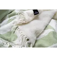 Плед микроплюш Barine - Fishbone Throw green eyes 125*170