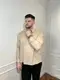 Рубашка мужская классическая из льна 32412 XXL бежевая