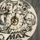 Настенные часы из дерева в интерьер «Безумный Макс»