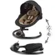 Укачивающий центр для ребенка Kidwell 2в1 REVE Black/Gold / Электрическая качалка шезлонг для новорожденных