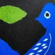 Подушка диванная с бархата Птица и цветок 45x45 см (45BP_23J008)