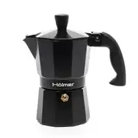 Гейзерна кавоварка Holmer Black Moon CF-0450-B 450 мл чорна