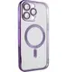 Силиконовый чехол для iPhone 14 Pro - Fibra Chrome with Magnetic, Purple