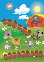Дитяча розвиваюча книга Веселі посмішки Песик 402931 з наклейками