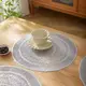 Сервировочная салфетка под горячее круглая, коврик сервировочный серебристый набор 2 шт