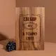 Доска разделочная M "Свекор №1 в усьому світі" из ореха