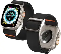 Нейлоновый ремешок Spigen для Apple Watch (49/45/44/42) - Lite Fit Ultra, Black (AMP05983)