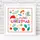 Постер в рамке Merry Christmas 30x30 см (WKMT_22NG016_WH)
