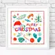 Постер в рамке Merry Christmas 30x30 см (WKMT_22NG016_WH)