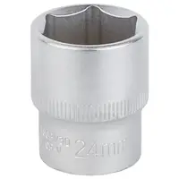 Насадка шестигранная короткая 1/2" 24мм CrV mid SIGMA (6071241)