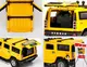 Модель автомобиля Hummer H2 из металла 1:24. Металлическая машинка Хаммер H2 желтая, звук мотора и свет фар