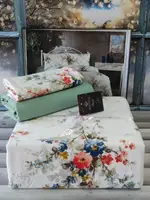 Фланелевое постельное белье семейное Belizza Bellflower 160х220см (2 шт)