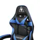 Кресло геймерское Kruger&Matz GX-150 с подставкой для ног Black/Blue