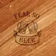Доска для нарезки "Fear no beer", 25 см, английский