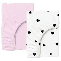 Набор простыни на резинке 180х200х30 LILAC POKER HEARTS