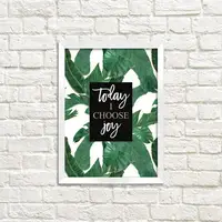 Постер в рамке Today I choose joy 15x21 см (WMT5_EX023)