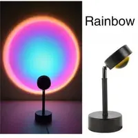 Проекционный светильник Sunset Lamp USB с эффектом заката, рассвета Q07