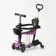 Самокат 5 в 1 Best Scooter "Pink Universe". PU колеса, подсветка колес. Multicolor (130221)