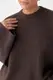 В'язана однотонна кофта з широкими рукавами - коричневий цвет, ONE SIZE